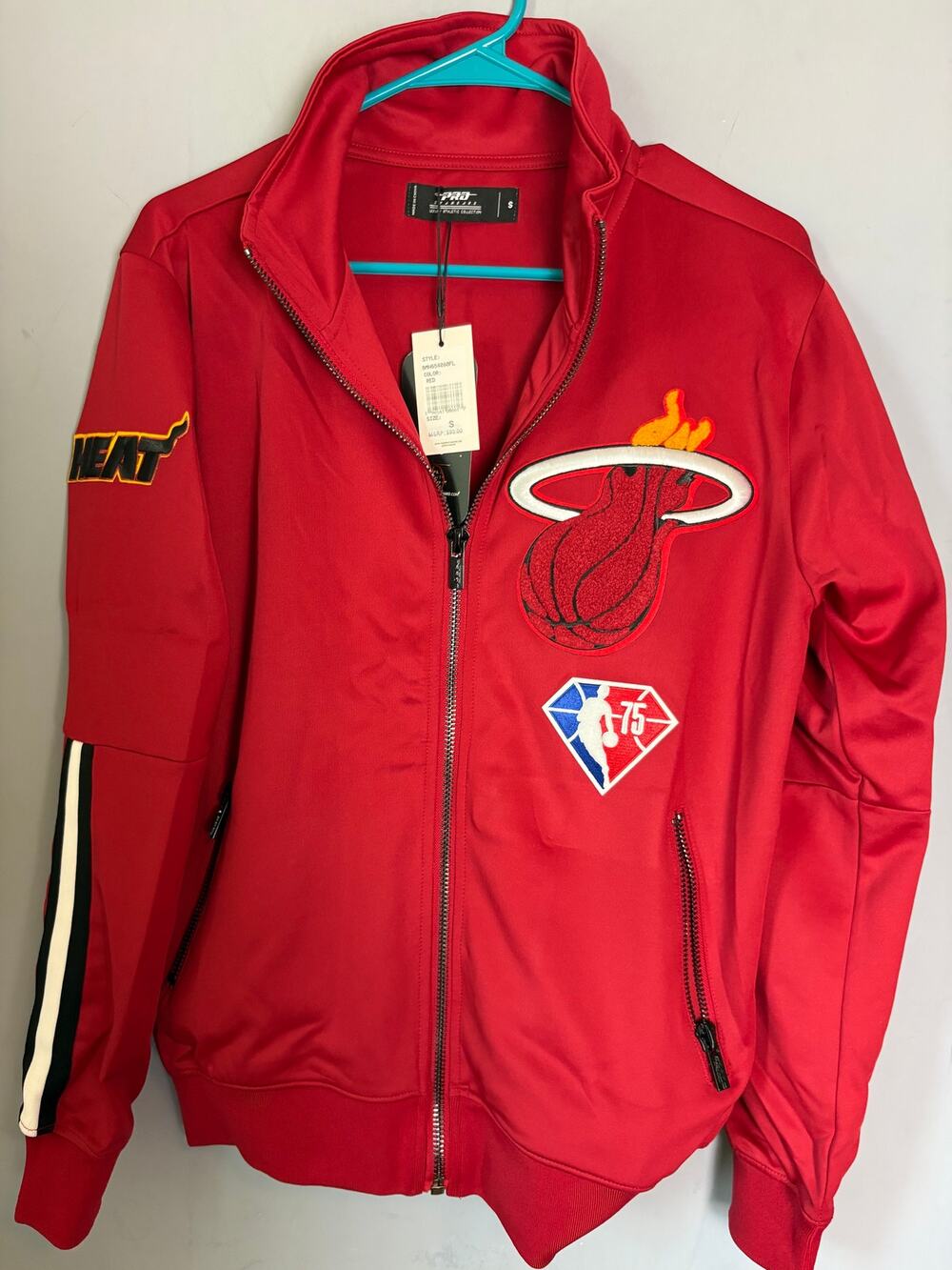 Miami Heat Pro Standard Track Jacket Small NWT